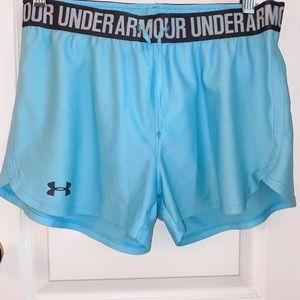 blue under armor shorts